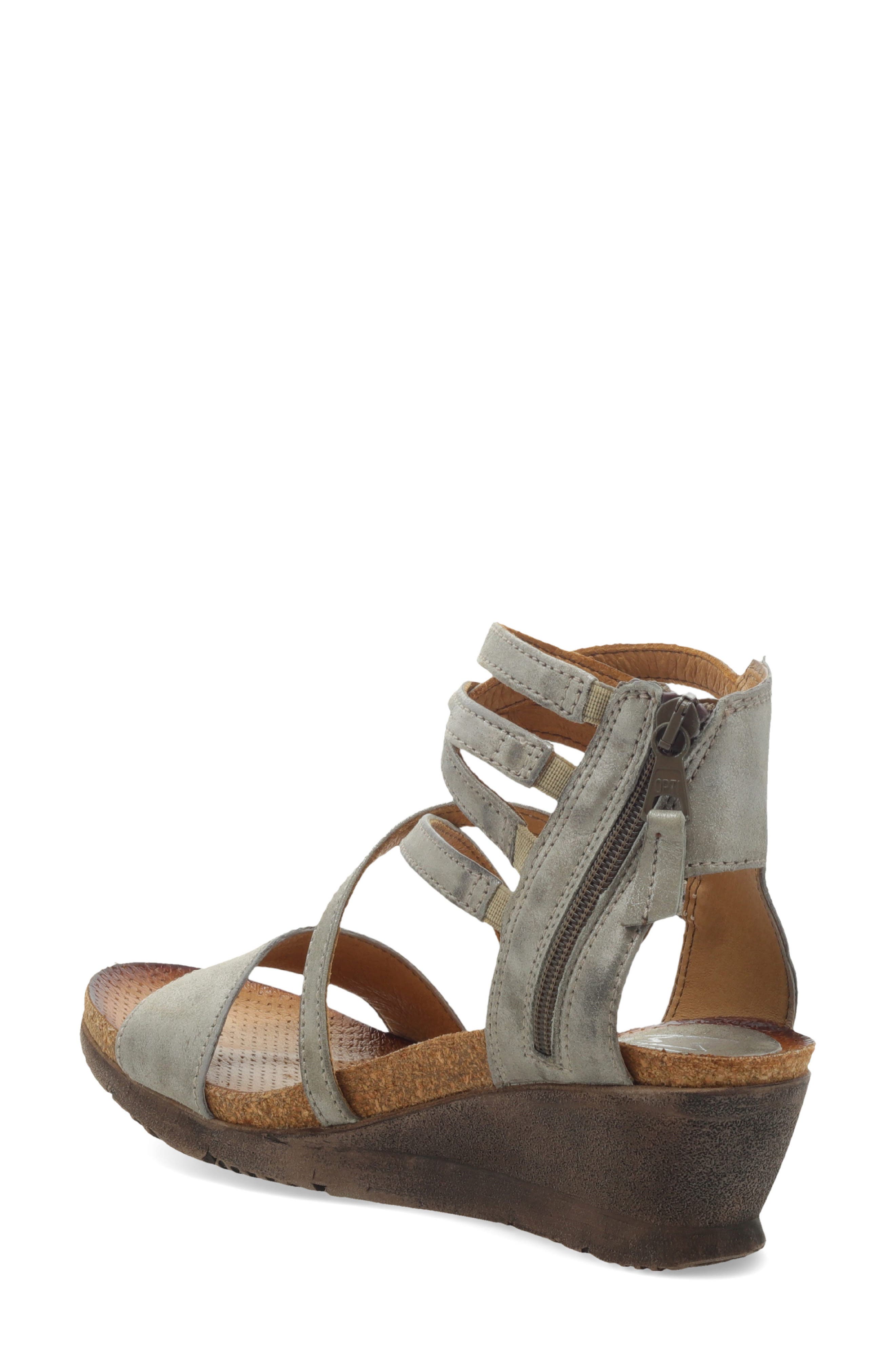 Miz Mooz Shay Strappy Wedge Sandal, Alternate, color, 
