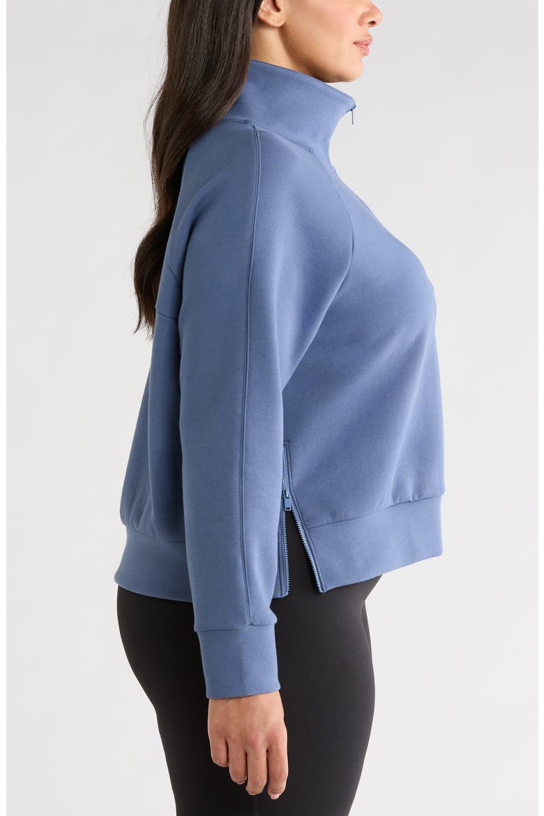 Sporty Half-Zip Pullover, Alternate, color, BLUE VINTAGE