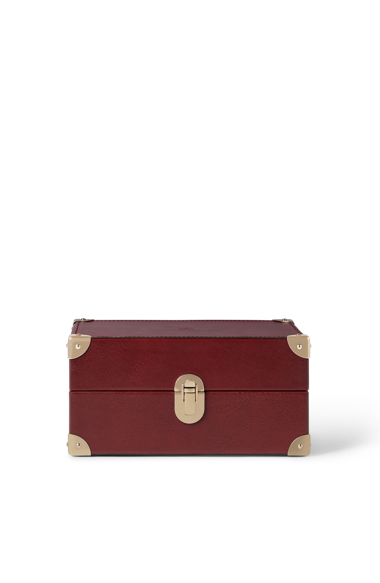 Brunello Cucinelli Calfskin watch case, Main, color, Wine