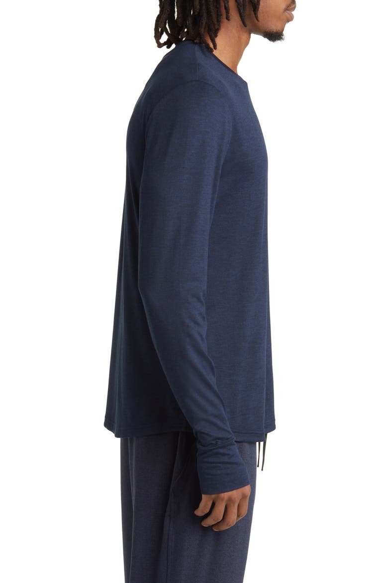 Restore Soft Performance Long Sleeve T-Shirt, Alternate, color, NAVY ECLIPSE MELANGE