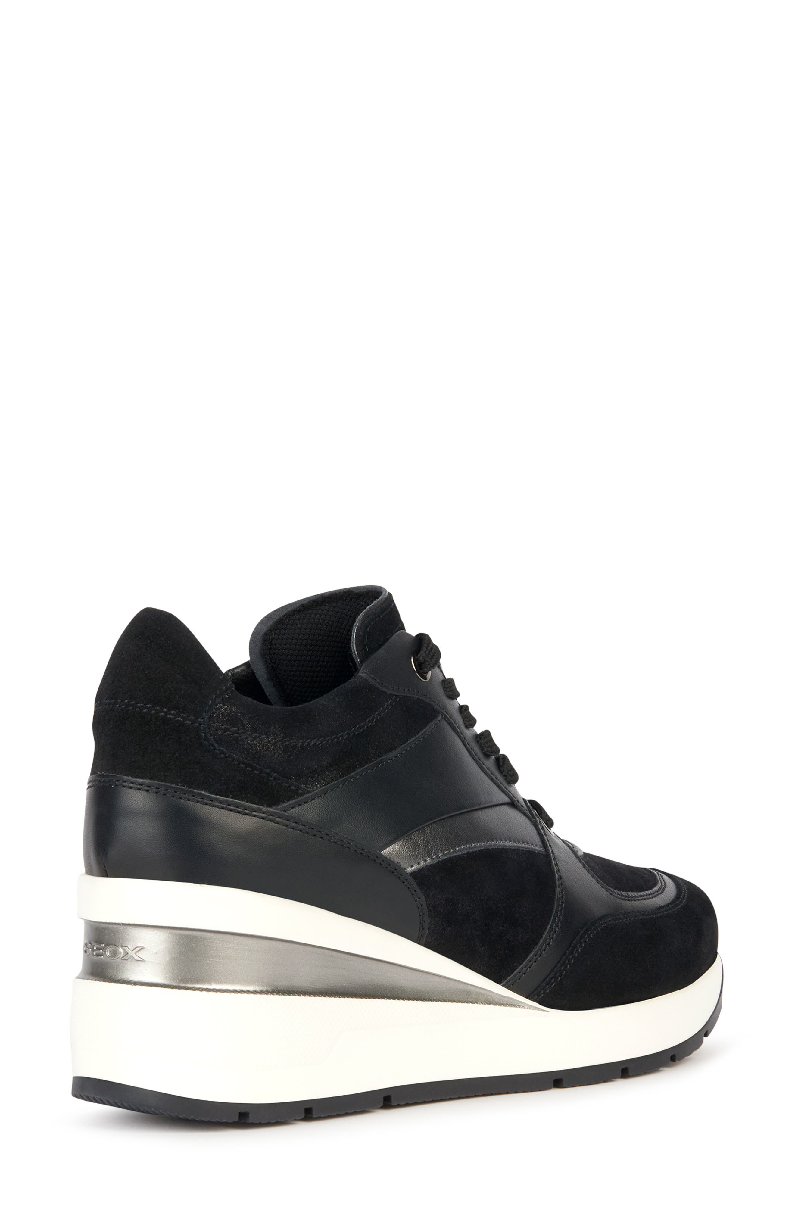 Geox Zosma Wedge Sneaker, Alternate, color, 