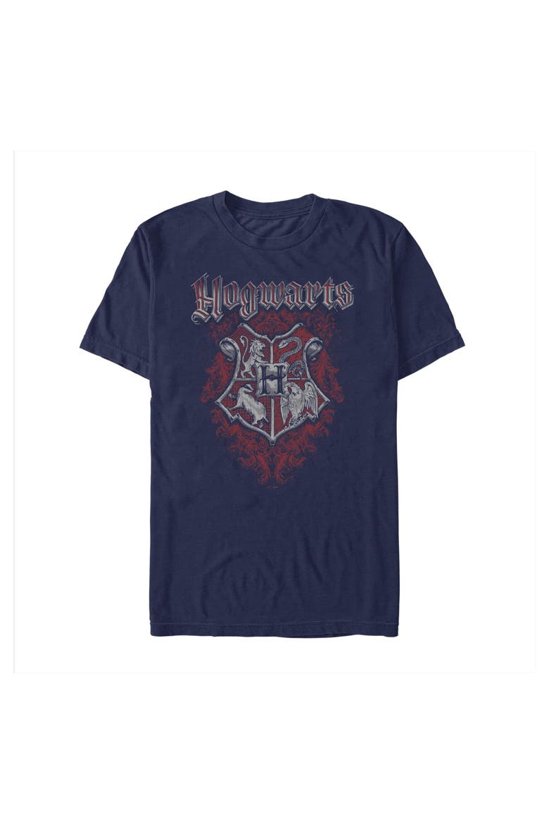 Men's Harry Potter Vintage Artistic Crest  Graphic T-Shirt, Alternate, color, Navy Blue