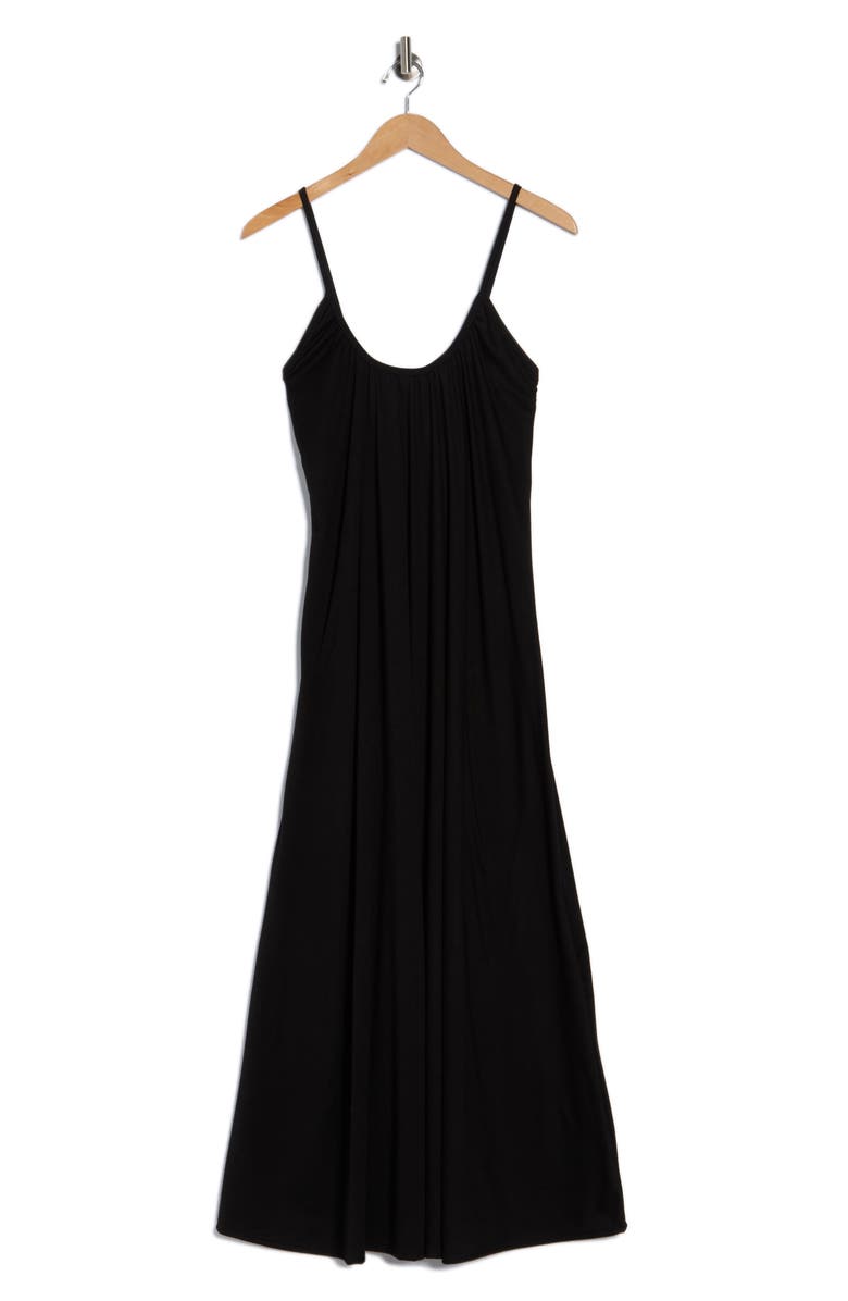 GO COUTURE Scoop Neck Maxi Dress, Alternate, color, Black