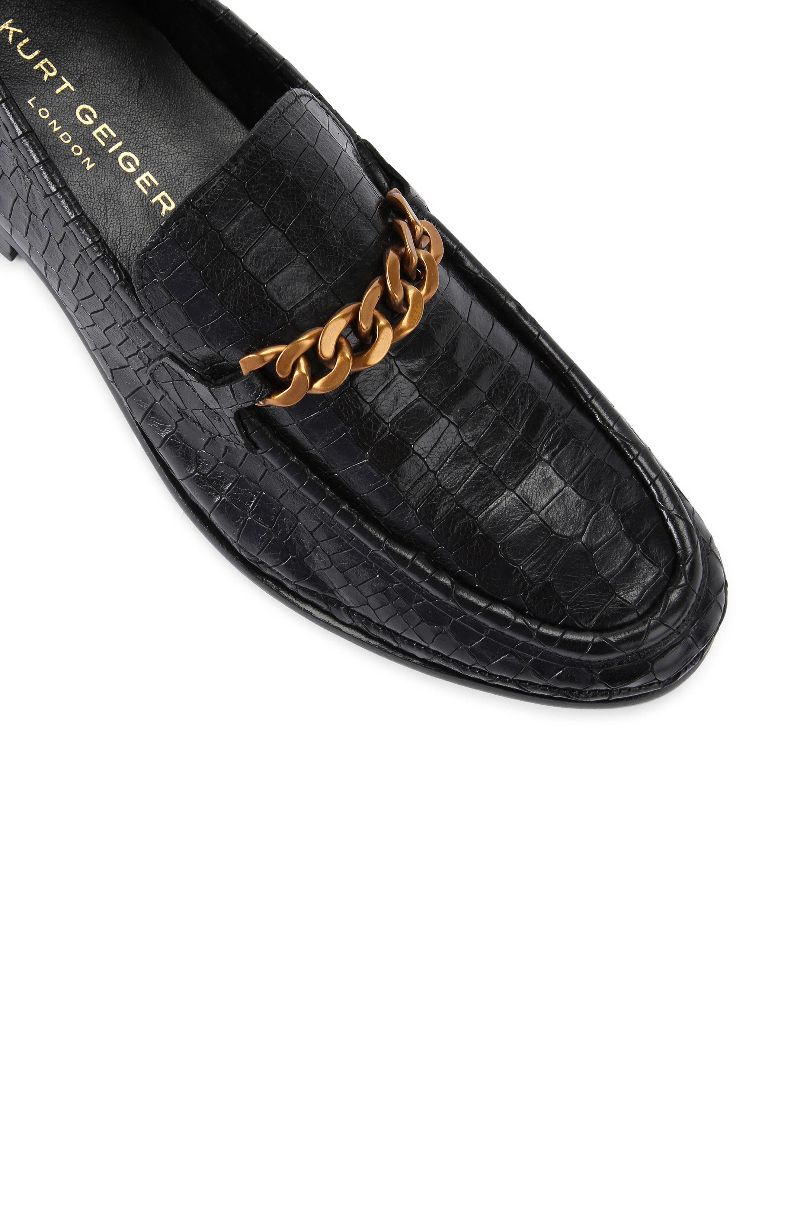 Kurt Geiger London Luca Croc Embossed Loafer, Alternate, color, 