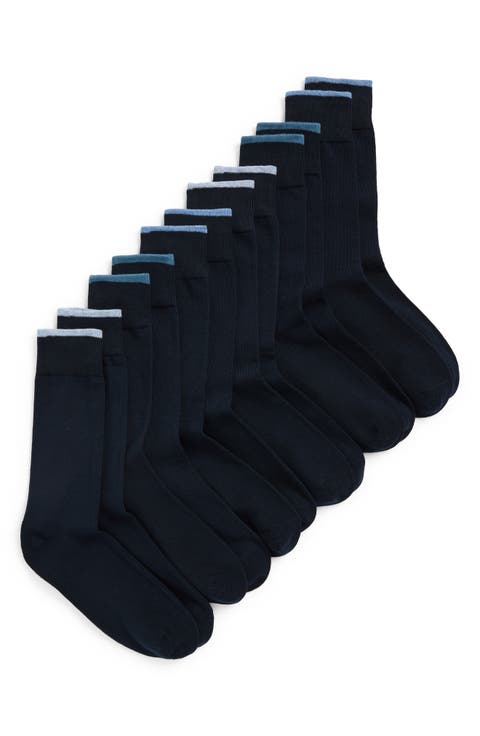 Assorted 6-Pack Crew Socks