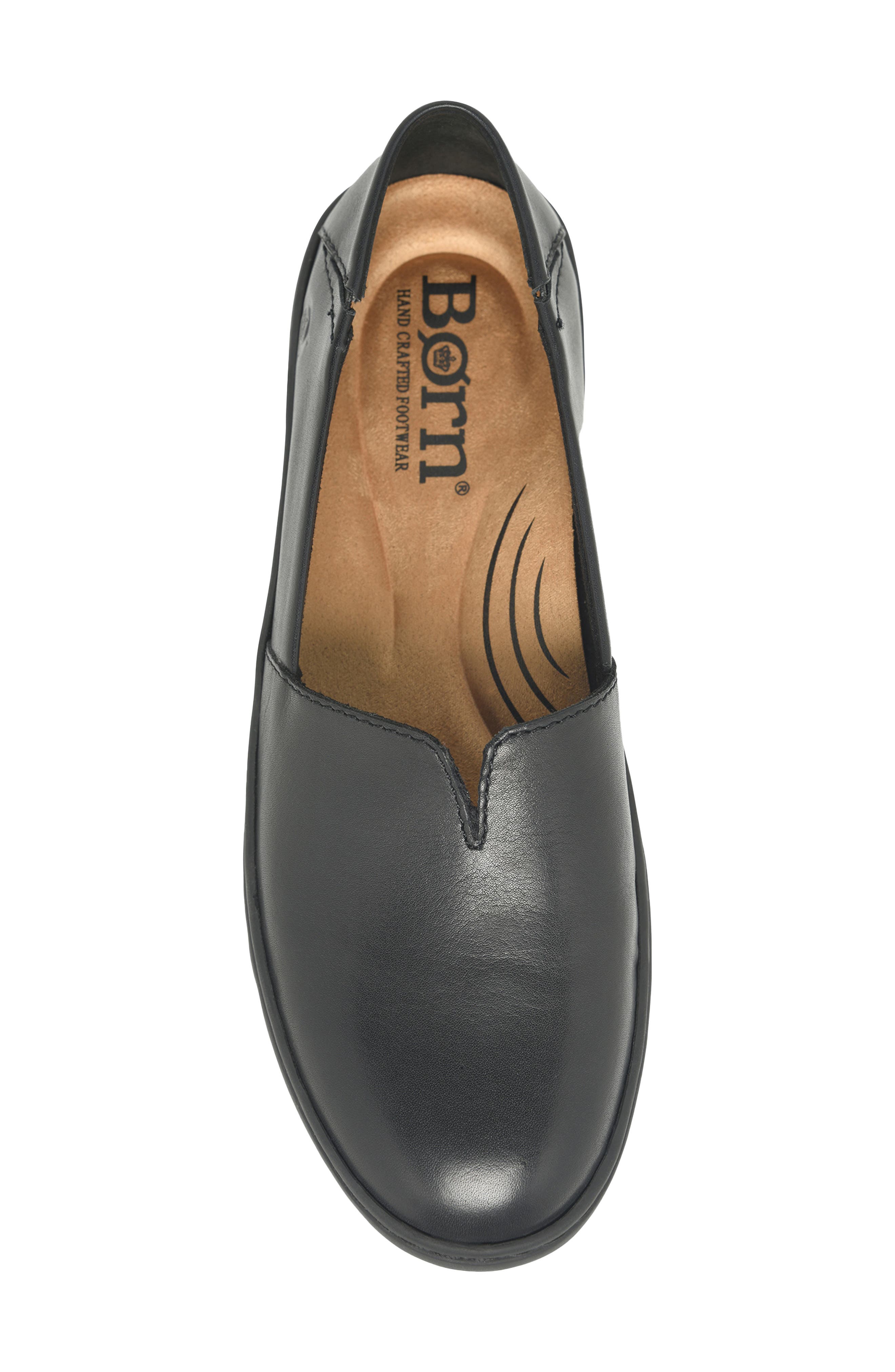 Børn Sebra II Flat, Alternate, color, Black Leather