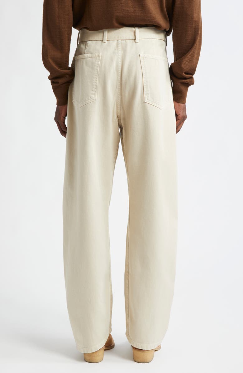 Lemaire Twisted Seam Belted Straight Leg Pants, Alternate, color, 