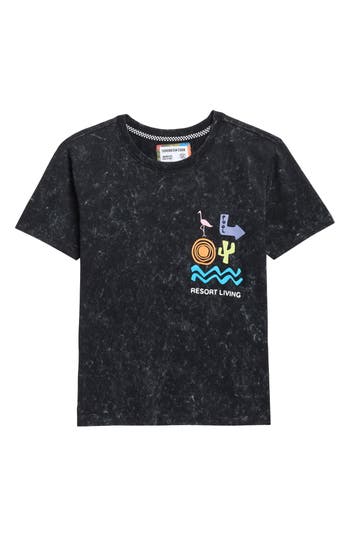 Sovereign Code Kids' Alert Graphic T-shirt In Blue