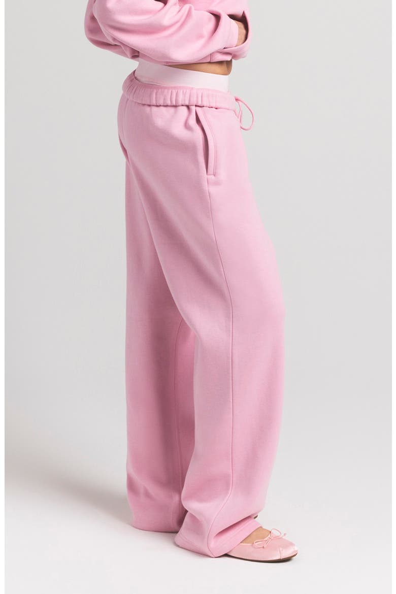 Cotton Fleece Blend Classic Straight Leg Pants, Alternate, color, HALITE