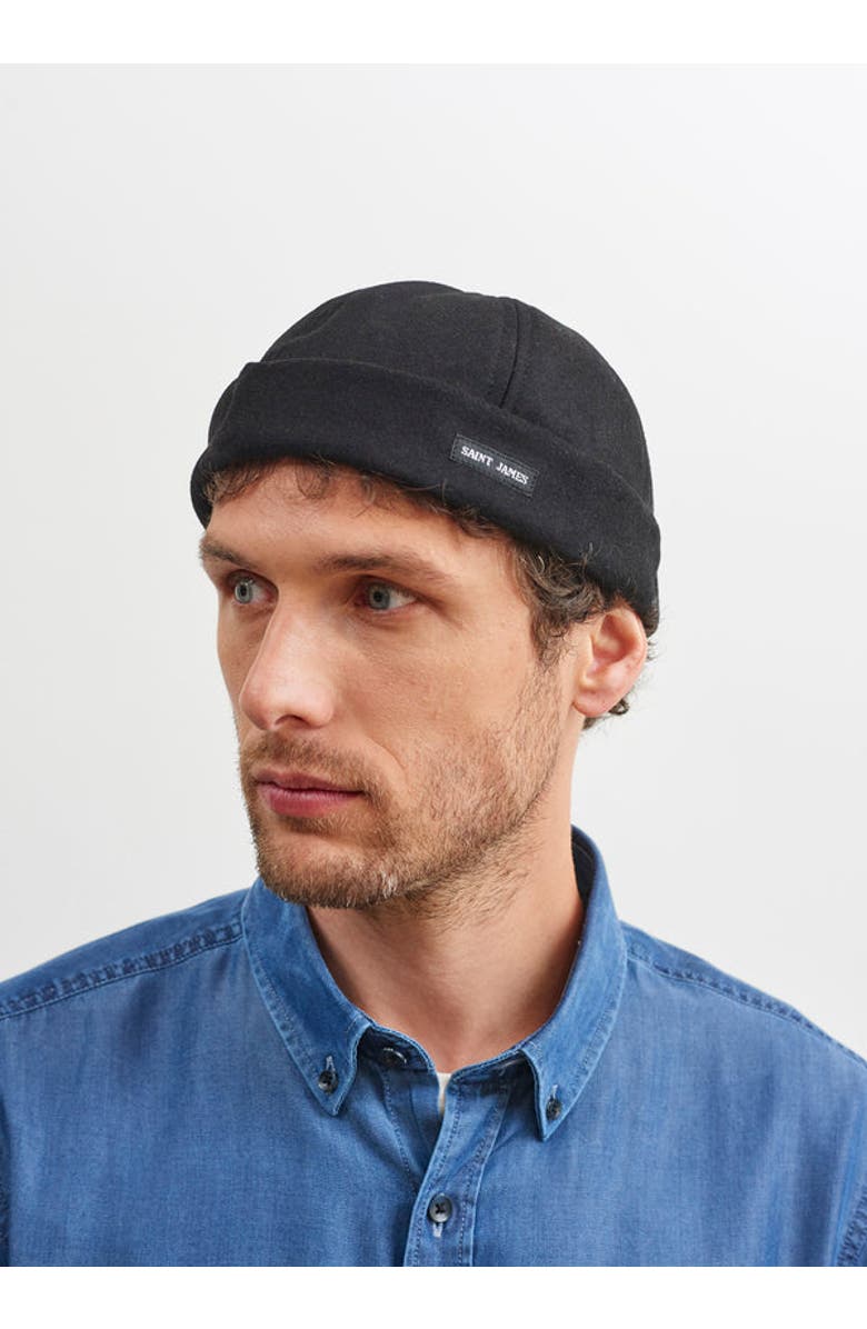 Saint James MARIN MIKI - Watch Cap, Alternate, color, Black