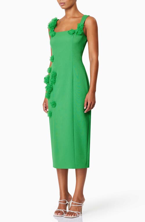 ELLIATT ELLIATT VALERIA FLORAL APPLIQUÉ COCKTAIL SHEATH DRESS