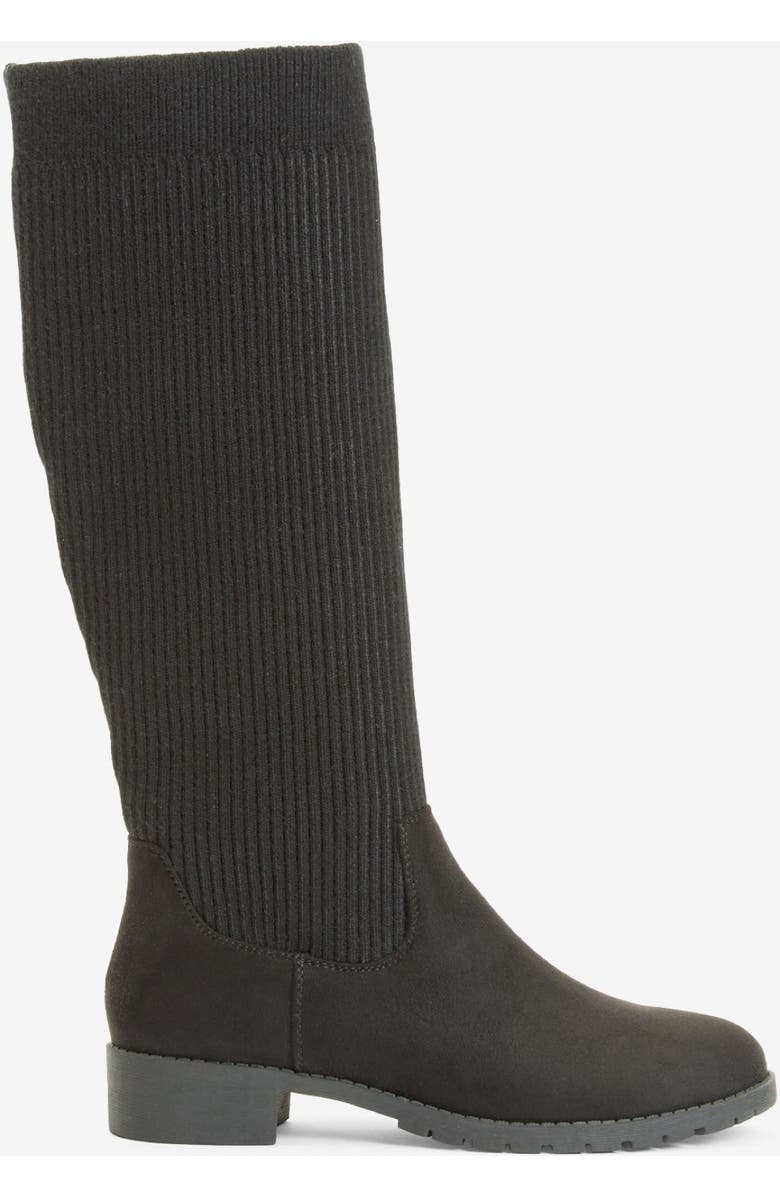 Comfortview The Antonella Tall Calf Boot, Alternate, color, Black