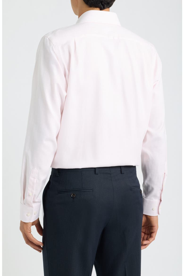 Trim Fit Check Premium Non-Iron Cotton Dress Shirt, Alternate, color, PINK MAURILIO CHECK