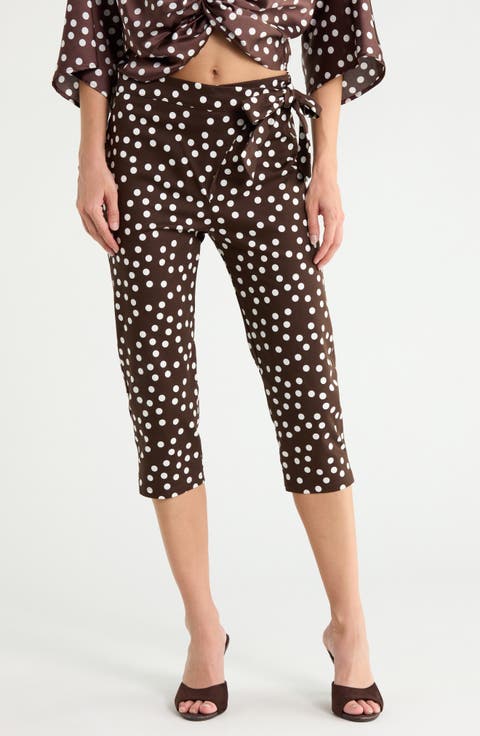 Polka Dot Capri Pants