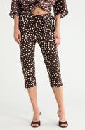 Renee C Polka Dot Capri Pants