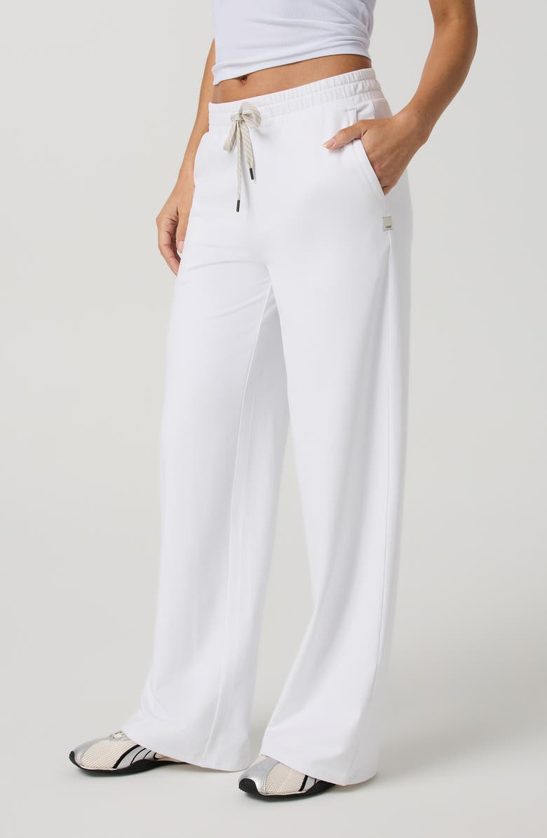 Vuori Halo Essential Wide Leg Sweatpants, Alternate, color, White