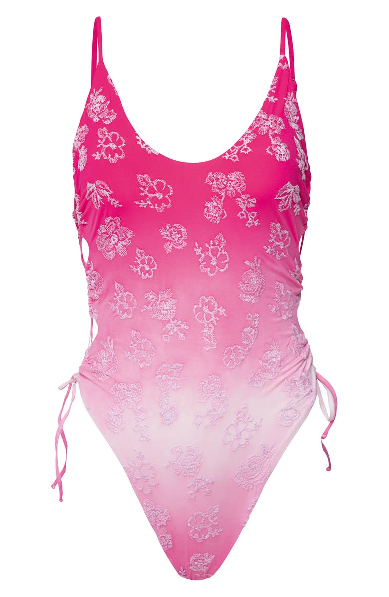 Maaji Lyla Side Cutout One-Piece Swimsuit, Alternate, color, Pink