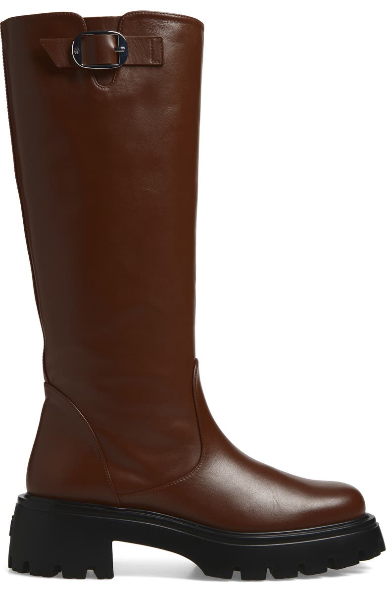Stuart Weitzman Emerson Lug Sole Boot, Alternate, color, Deep Coffee