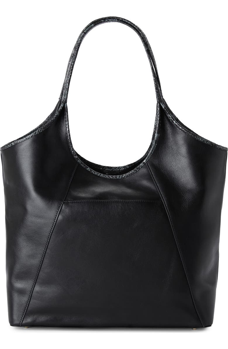 Brahmin Iona Leather Tote Bag, Alternate, color, Black Dietrich