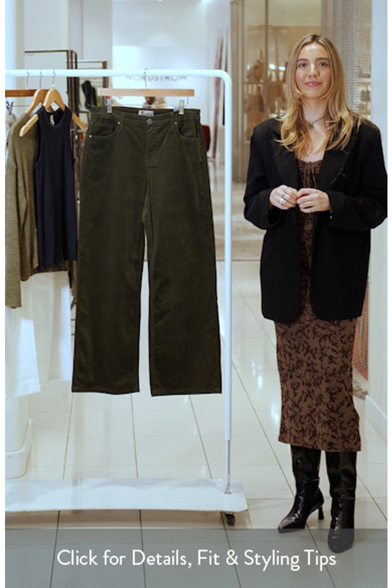 Jean Wide Leg Corduroy Pants video