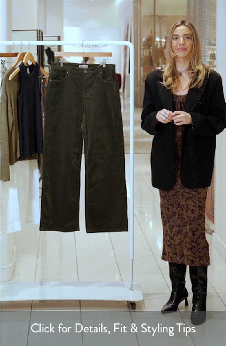 Jean Wide Leg Corduroy Pants, sales video thumbnail