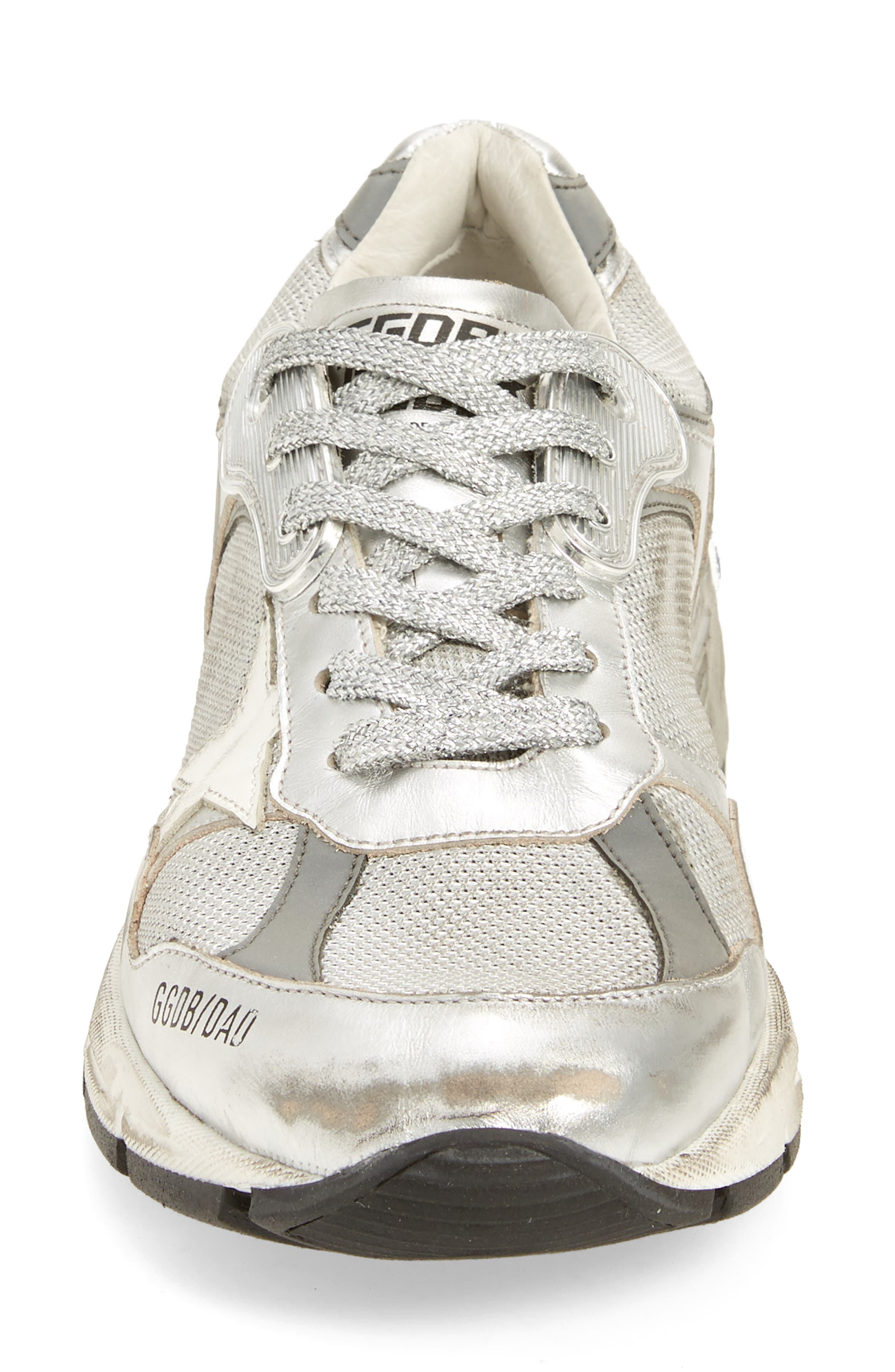 Golden Goose Deluxe Dad-Star Silver Low Top Sneaker, Alternate, color, 