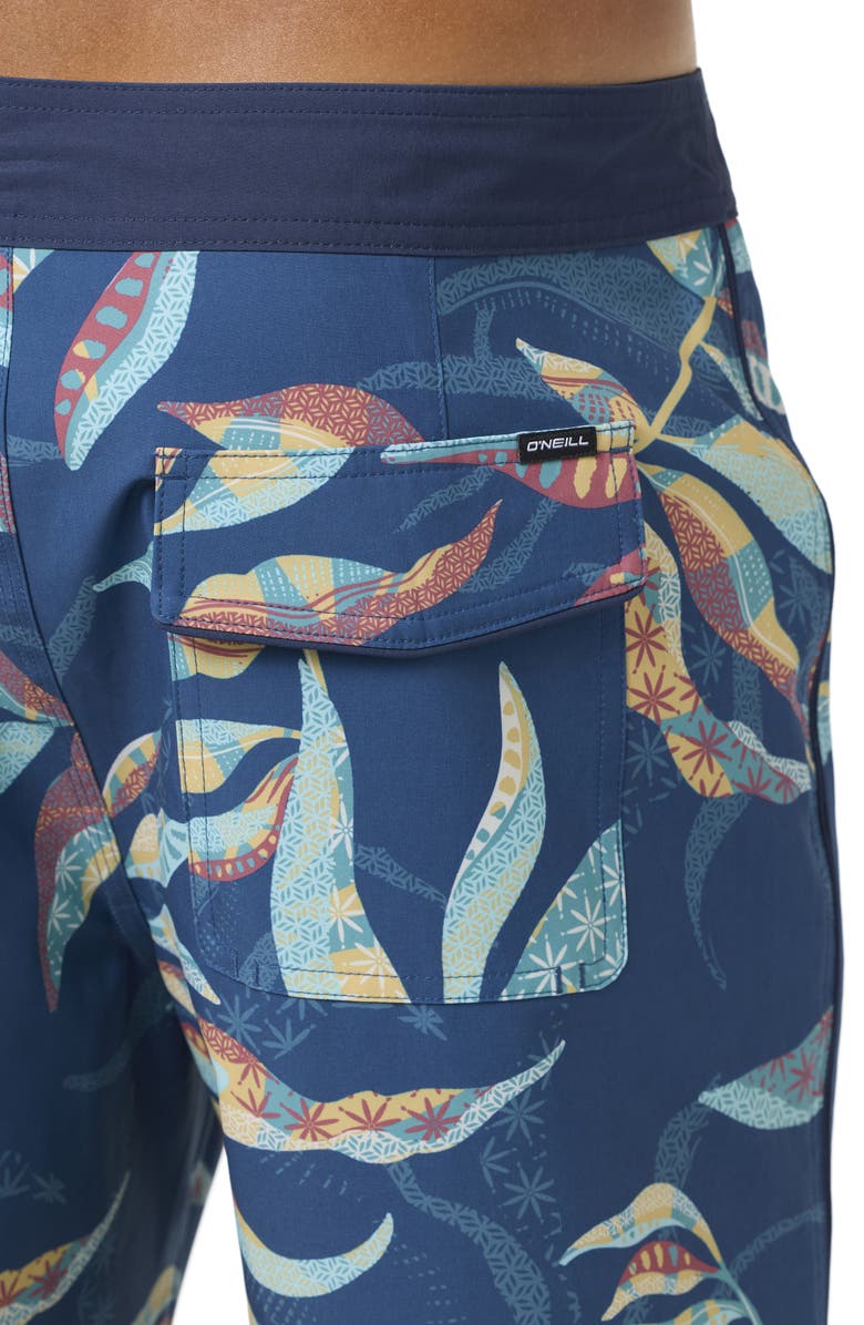 O'Neill Hyperfreak Mysto Scallop Swim Trunks, Alternate, color, Indigo