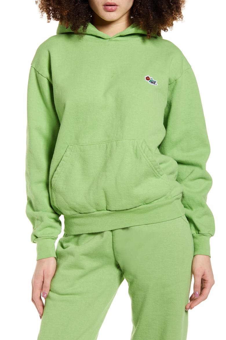 Heavy Fleece Hoodie, Main, color, MATCHA