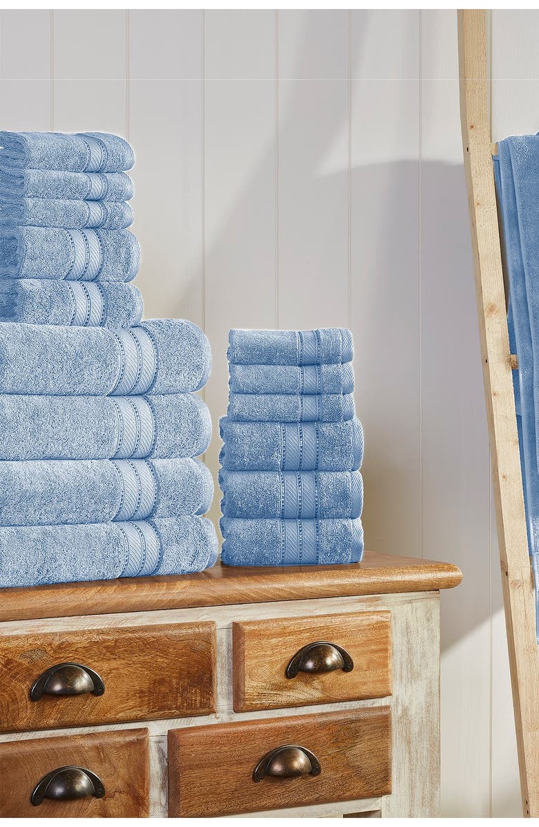 Modern Threads SpunLoft 18-Piece Towel Set, Alternate, color, Blue