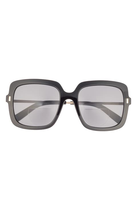 Sandy 54mm Square Bifocal Reading Sunglasses Glasses