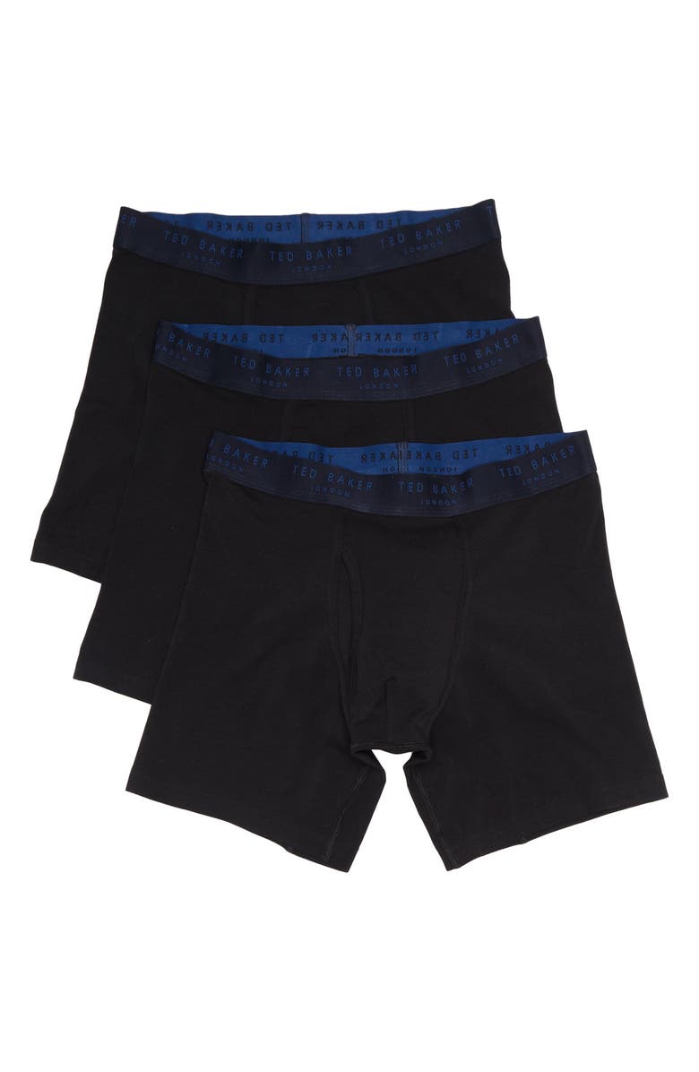 Ted Baker London Cotton Stretch Boxer Briefs - Pack of 3, Main, color, 