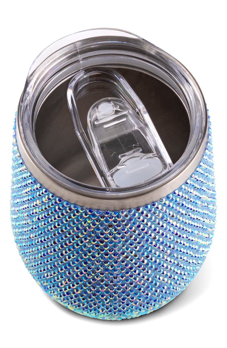 Hydragear Bling Stainless Steel Wine Tumbler, Main, color, Light Blue