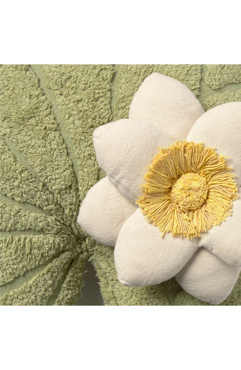 Lorena Canals Floor Cushion Water Lily, Alternate, color, Matcha, Natural