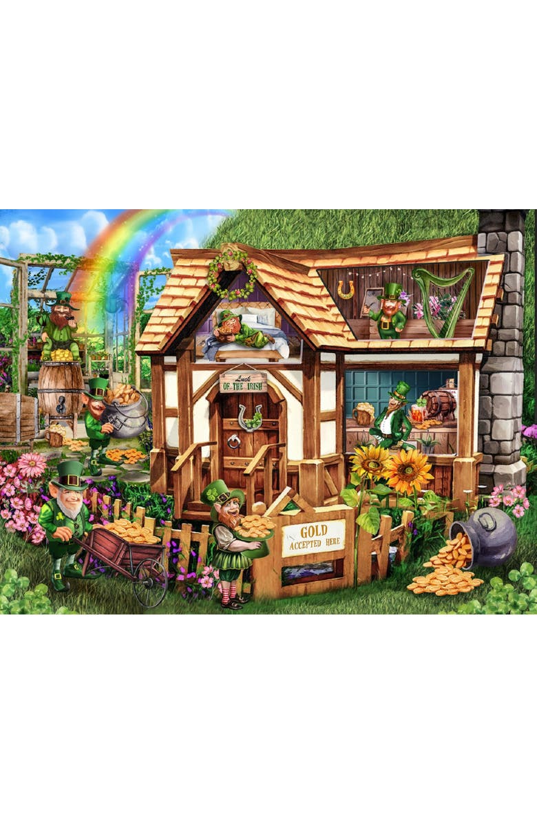 Sunsout Leprachaun House 300 piece Jigsaw Puzzle for Adults, Alternate, color, Multicolor