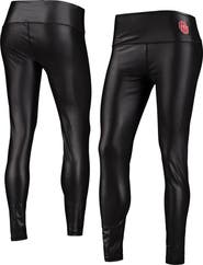 ZOOZATZ Women's ZooZatz Black Oklahoma Sooners Shine Liquid Leggings