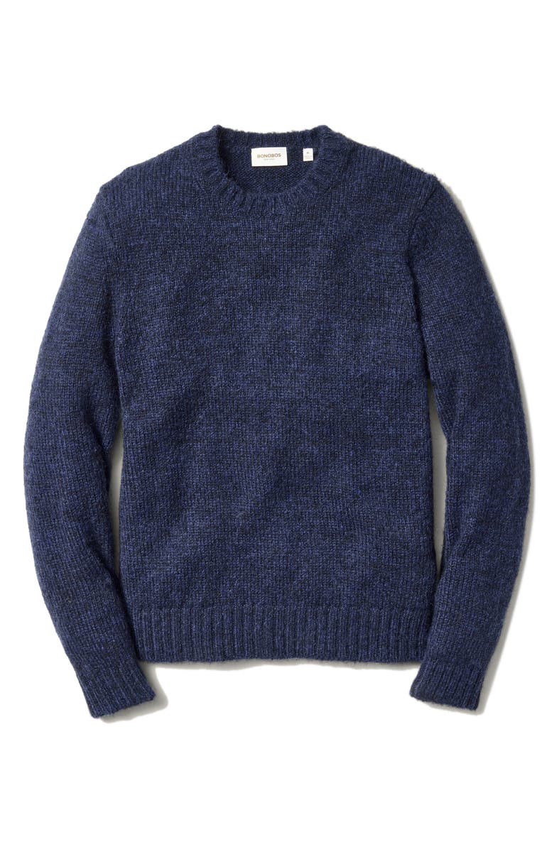 Bonobos Luxe Mohair & Wool Blend Crewneck Sweater, Alternate, color, Moon Shadow Aw-E434