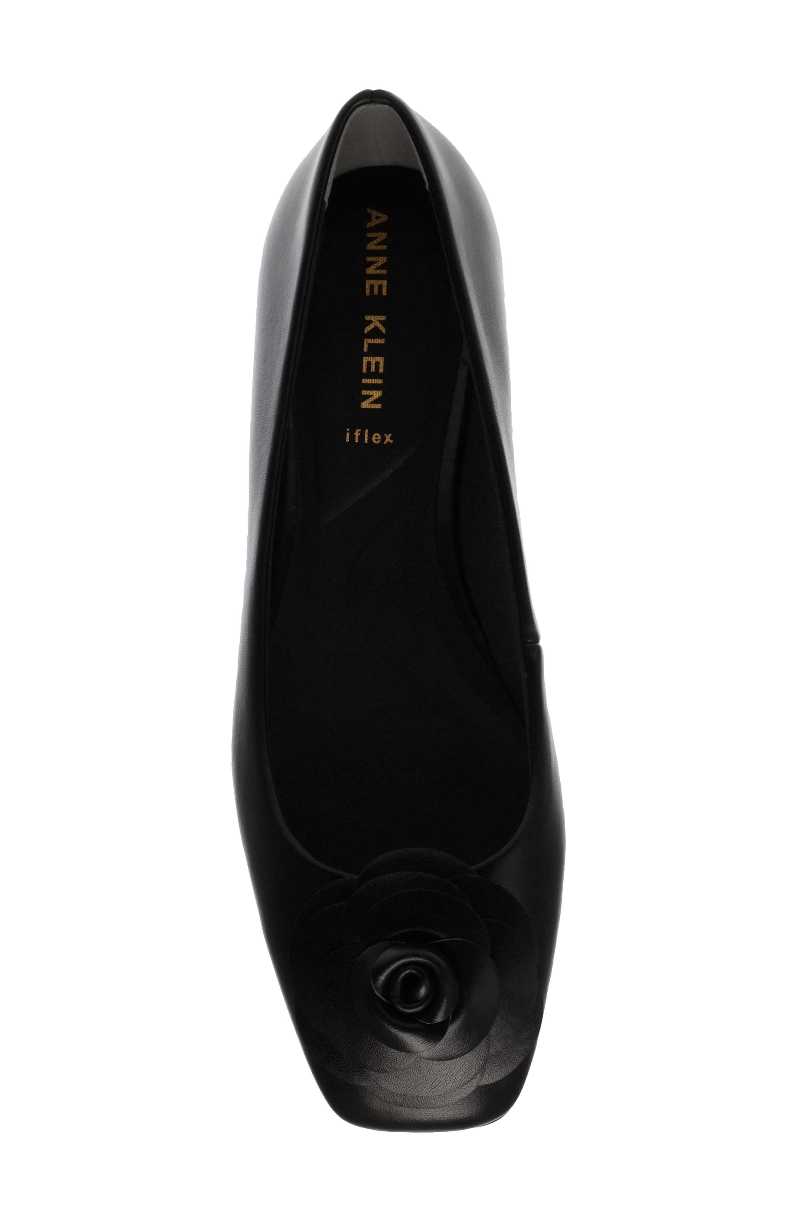 Anne Klein Anastasia Ballet Flat, Alternate, color, Black