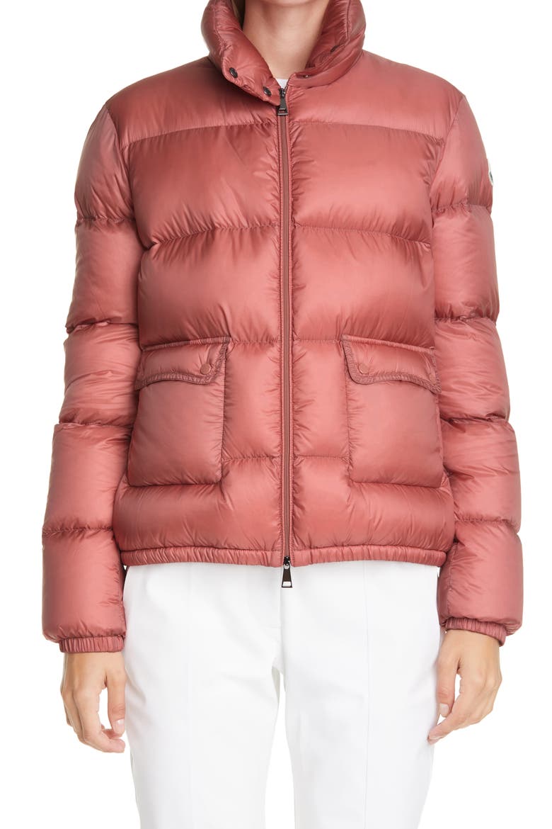 Lannic Water Resistant Lightweight Down Puffer Jacket, Main, color, DARK PINK