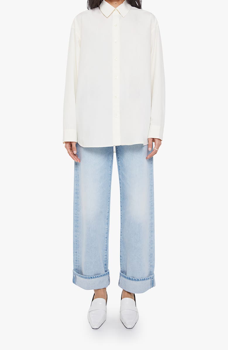 MOTHER The Busy Sunday Shirt, Alternate, color, Pop Quiz Antique White