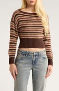PacSun Cosette Off the Shoulder Rib Sweater
