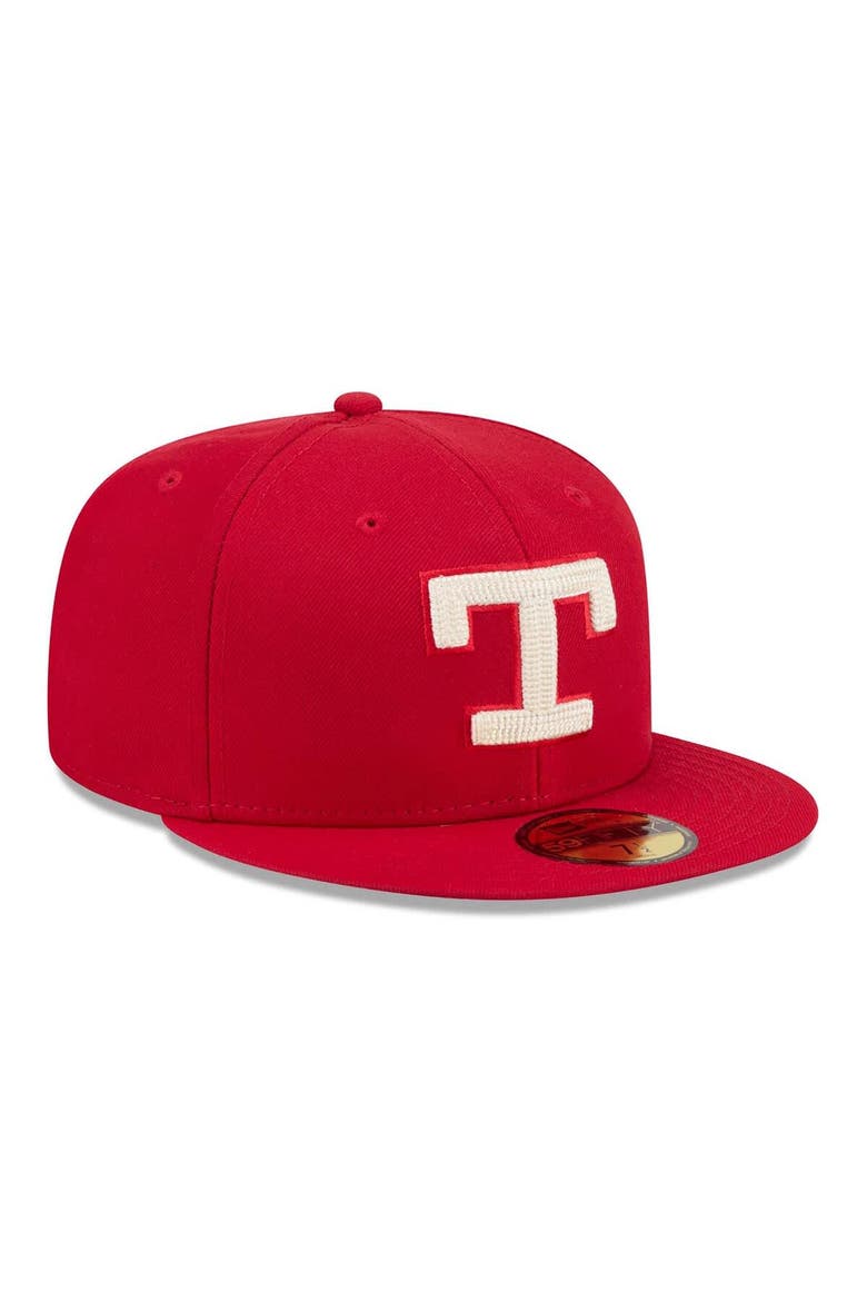 Men's New Era Red Texas Rangers 2026 City Connect 59FIFTY Fitted Hat, Alternate, color, Red