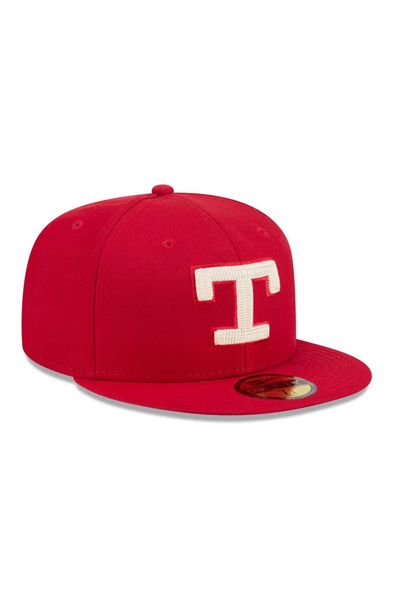New Era Men's New Era Red Texas Rangers 2026 City Connect 59FIFTY Fitted Hat, Alternate, color, Red