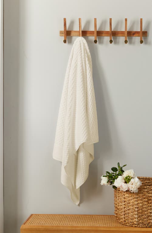 Woven & Weft 2-pack Diamond Cotton Bath Sheets In Brown