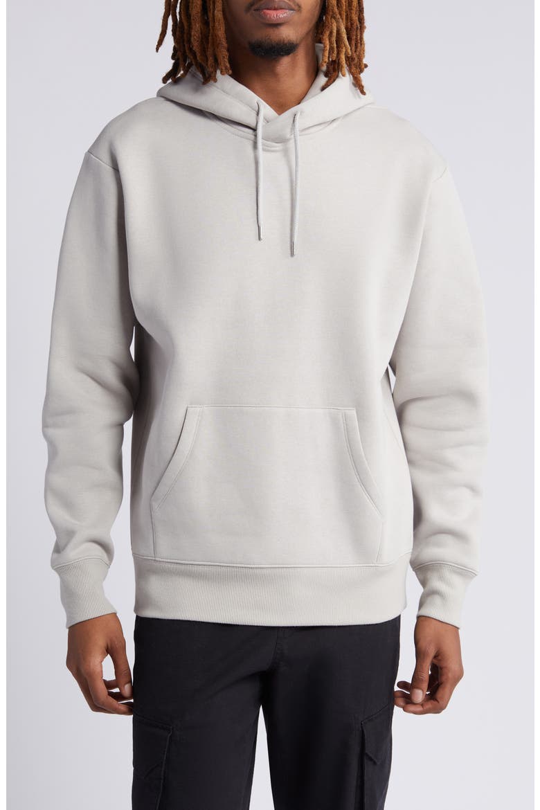 Fleece Pullover Hoodie, Main, color, GREY OWL