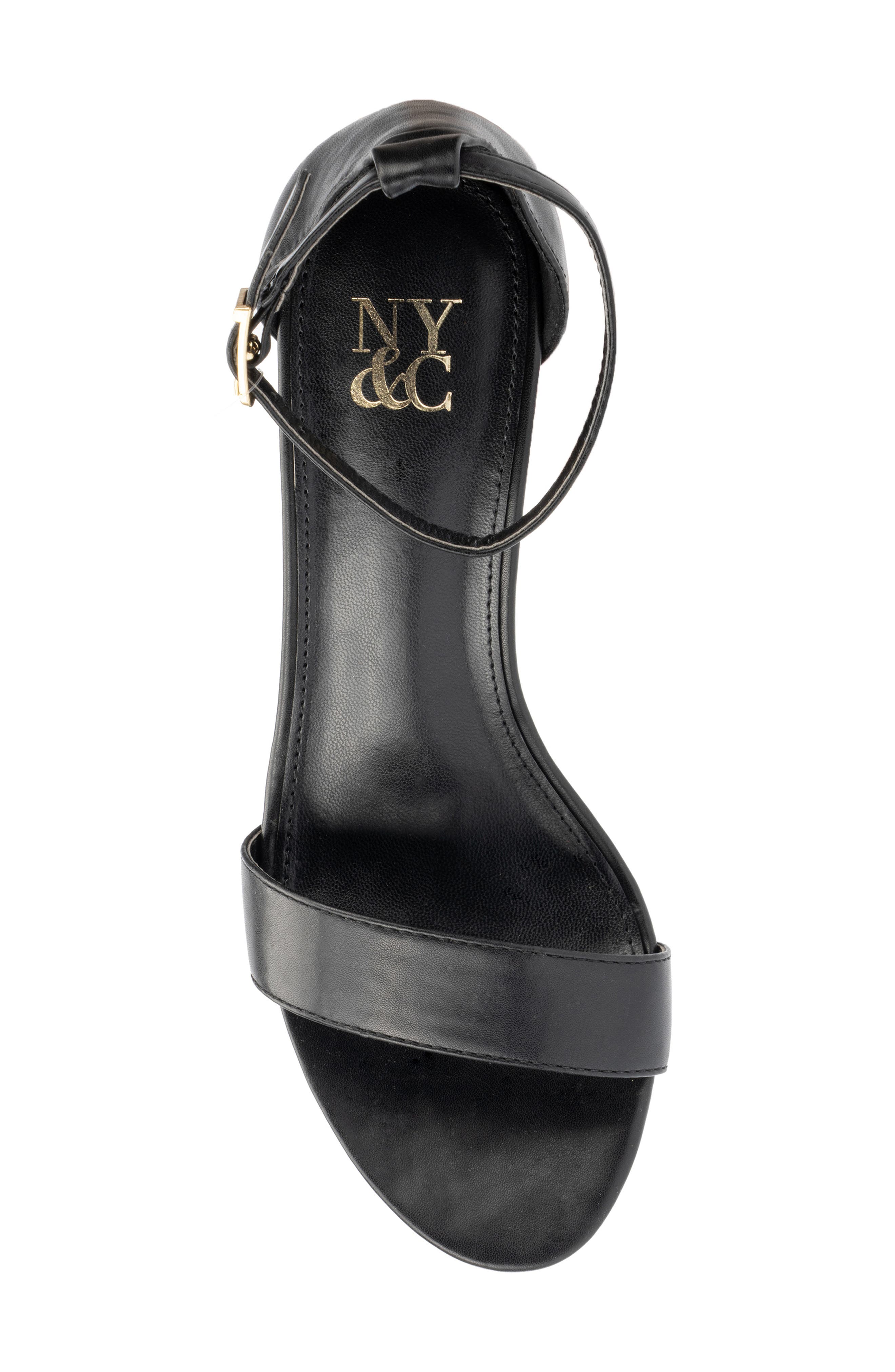 NEW YORK AND COMPANY Sharona Wedge Sandal, Alternate, color, Black