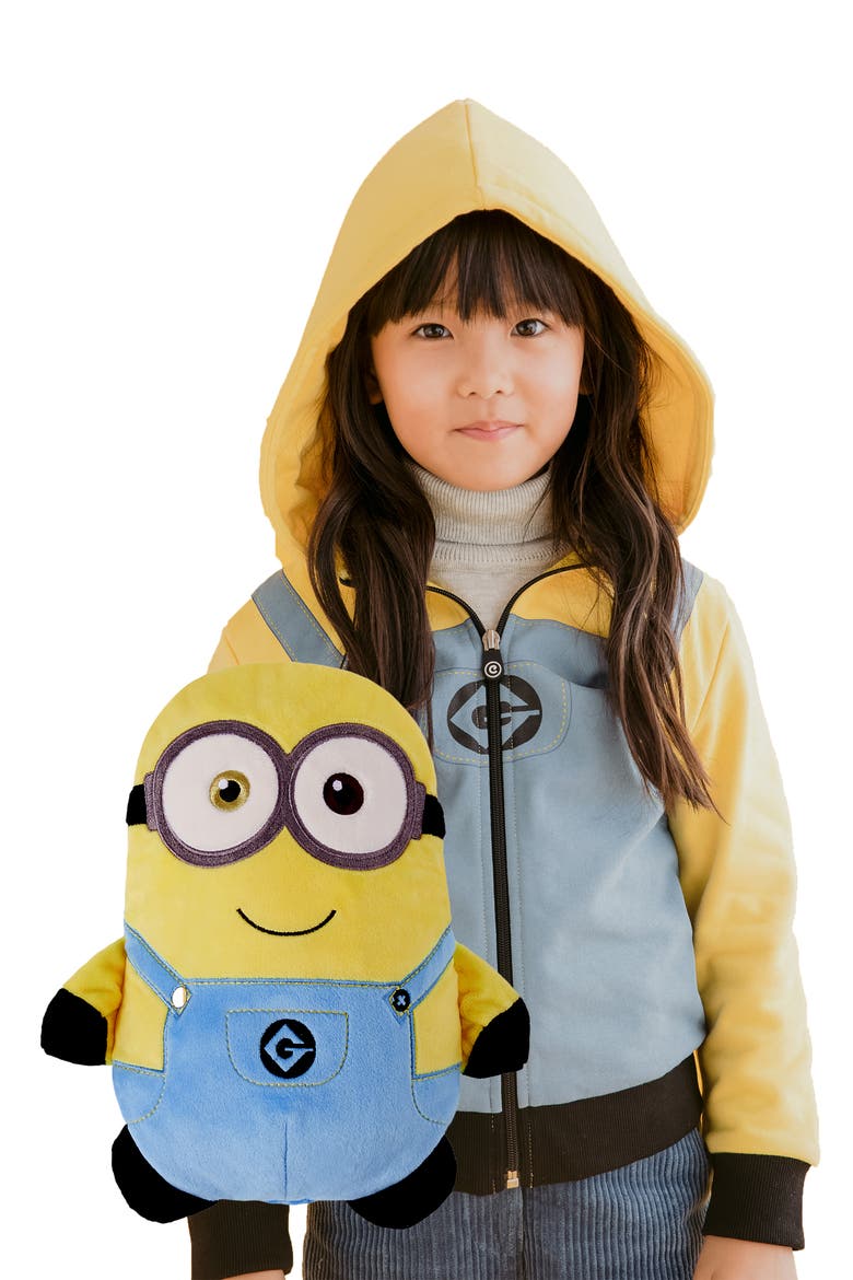Minion Bob® 2-in-1 Stuffed Animal Hoodie, Main, color, YELLOW