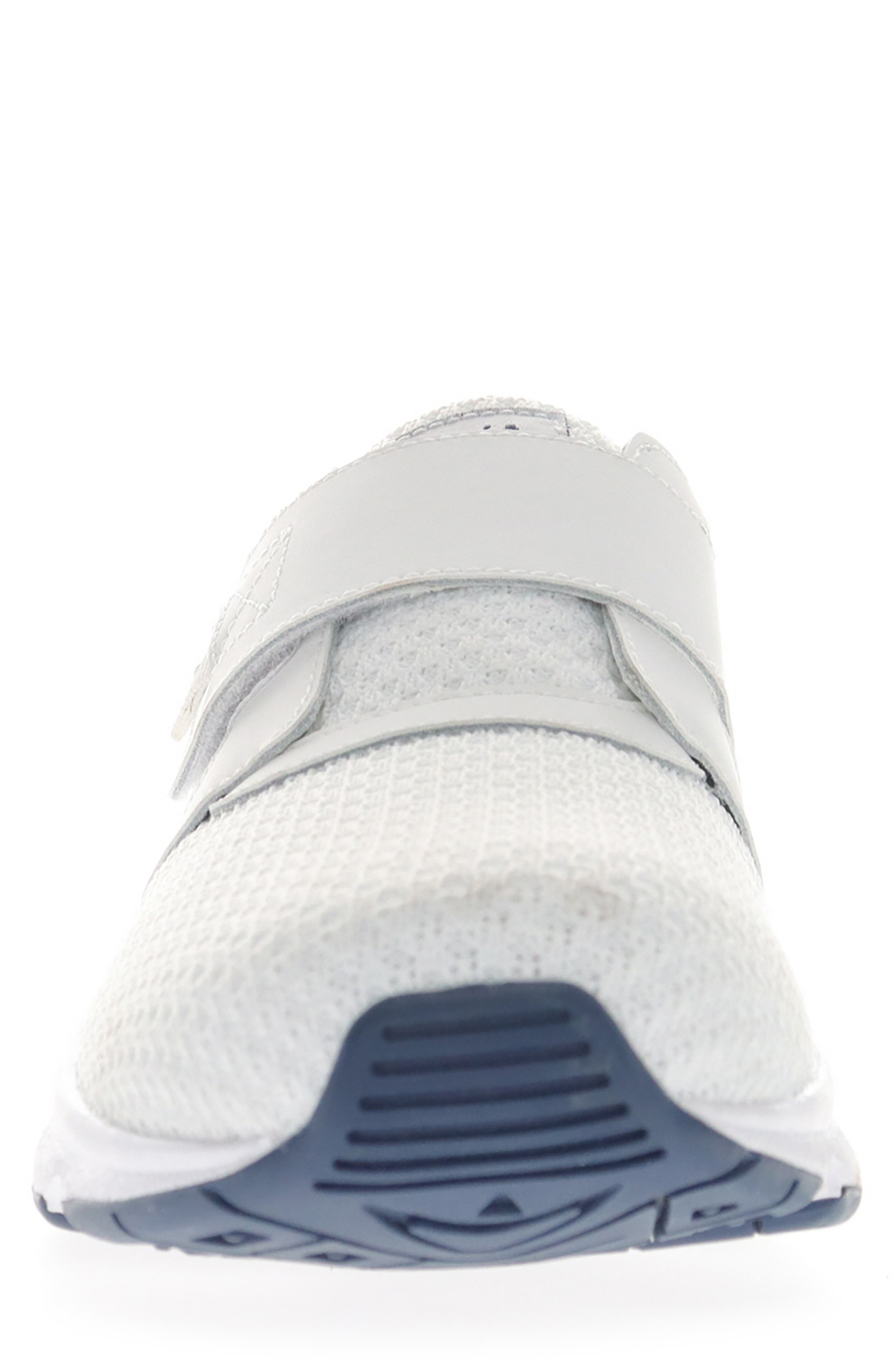 Stability X Strap Sneaker, Alternate, color, WHITE/ NAVY
