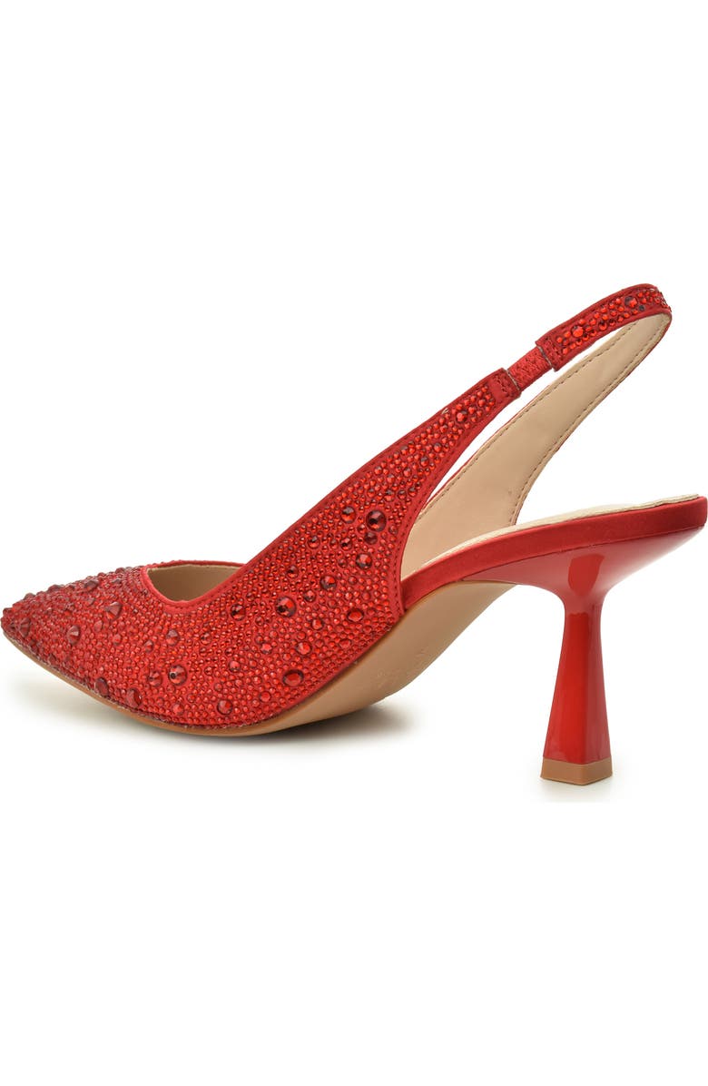 Nicole Miller Rhinestone Slingback Pump, Alternate, color, Red Bling
