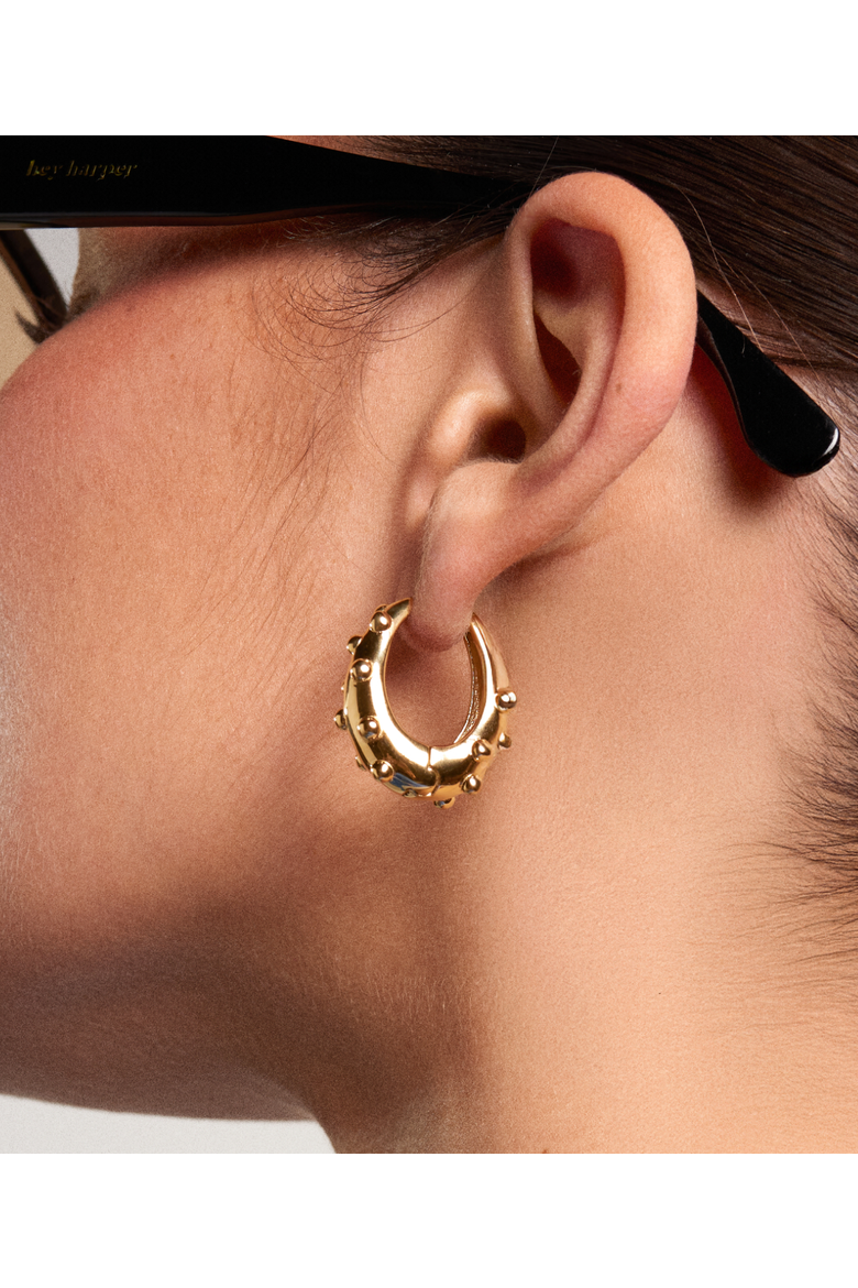 Bubble Bella Earrings, Alternate, color, Gold