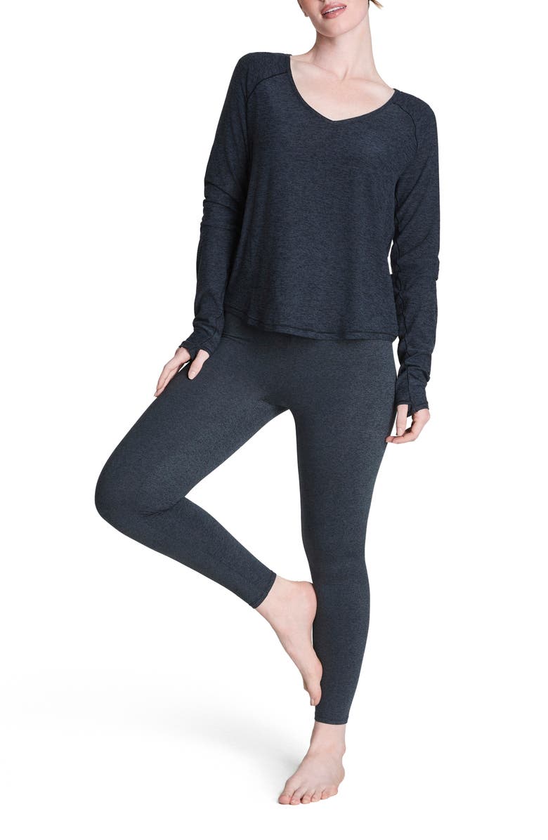 SPANX<sup>®</sup> SoftStretch Long Sleeve Top, Alternate, color, Very Black